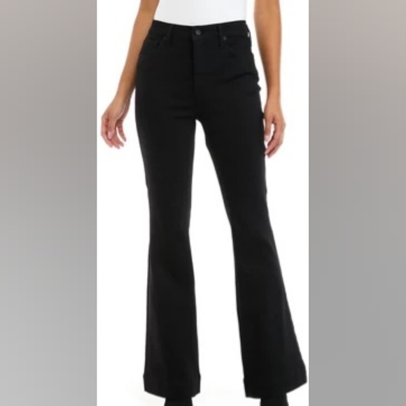 Crown & Ivy Women's Flare Denim Jeans in Size 8, True Black - Picture 5 of 12